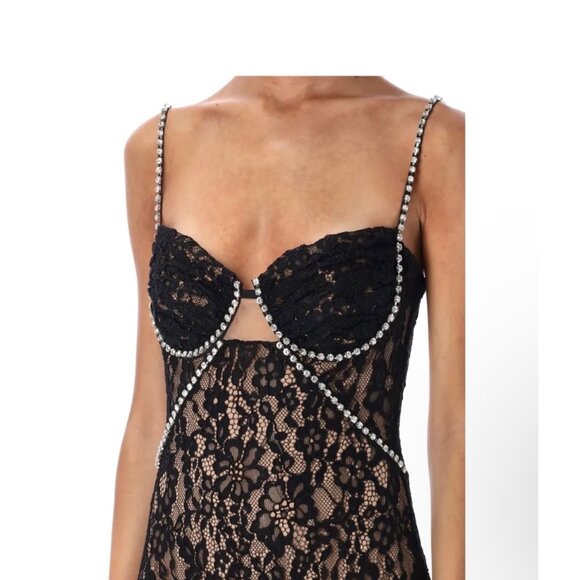 Self-Portrait Fine Lace Maxi Dress - Picture 2 of 7